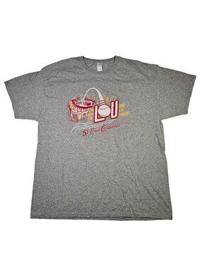 St. Louis Cardinals "I'm From The Lou and I'm Proud" T-Shirt Size XL Gray